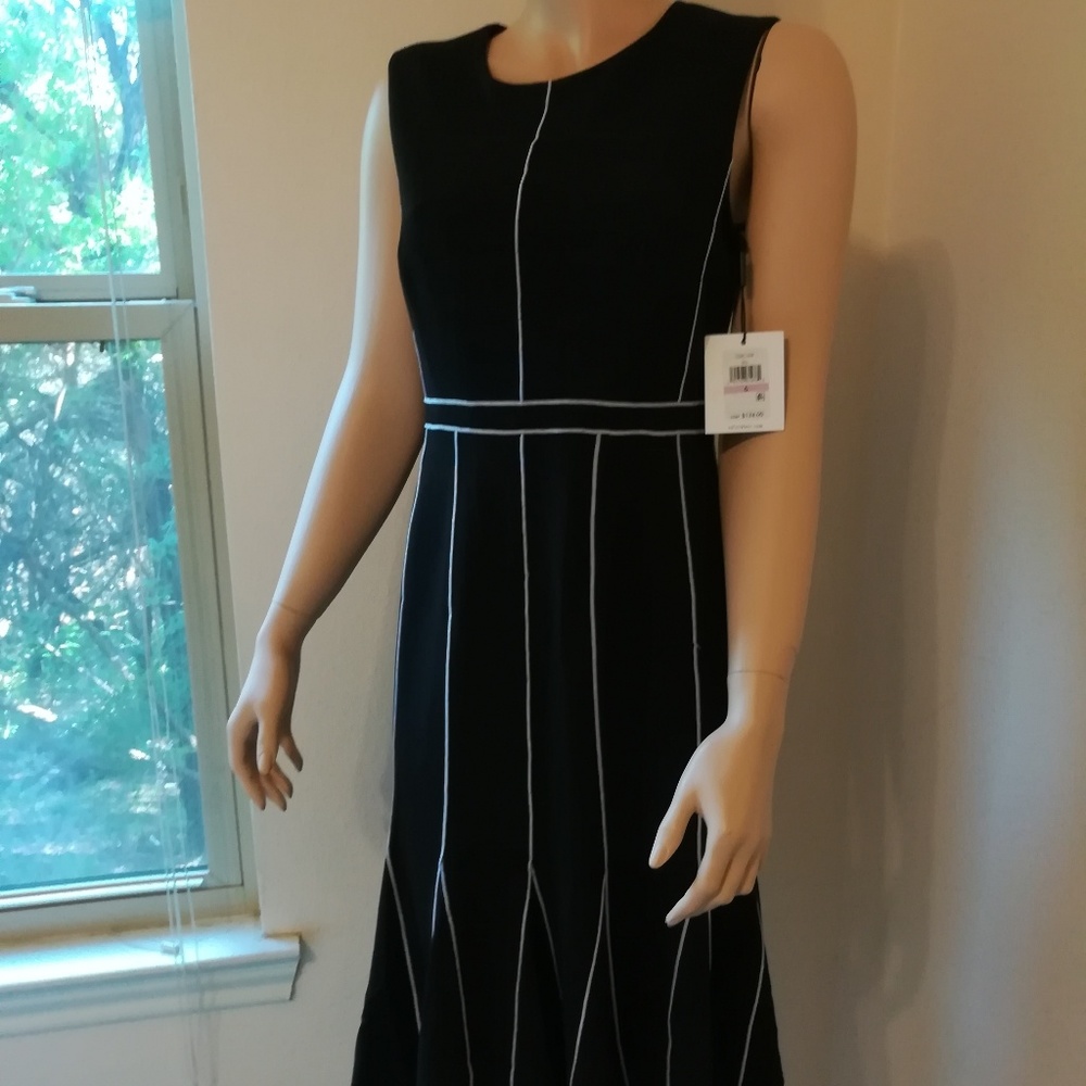 Black + white Calvin Klein Dress